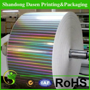 Colored metallized paper for printing